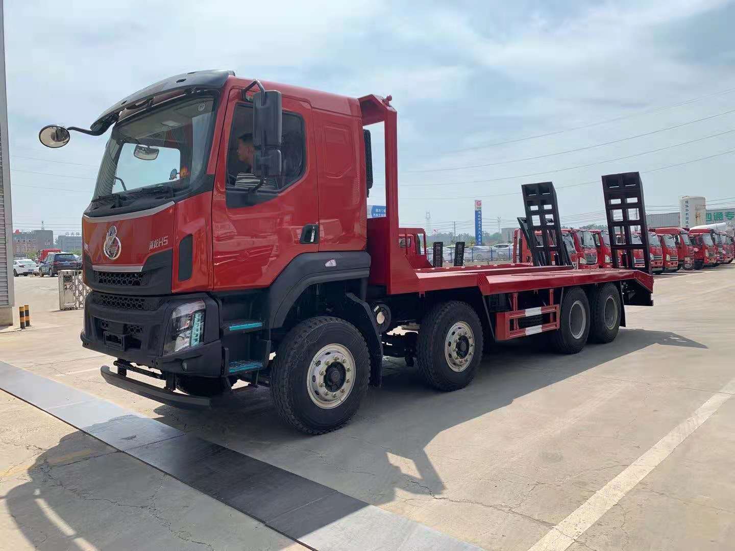 國六東風(fēng)柳汽乘龍前四后八平板運輸車